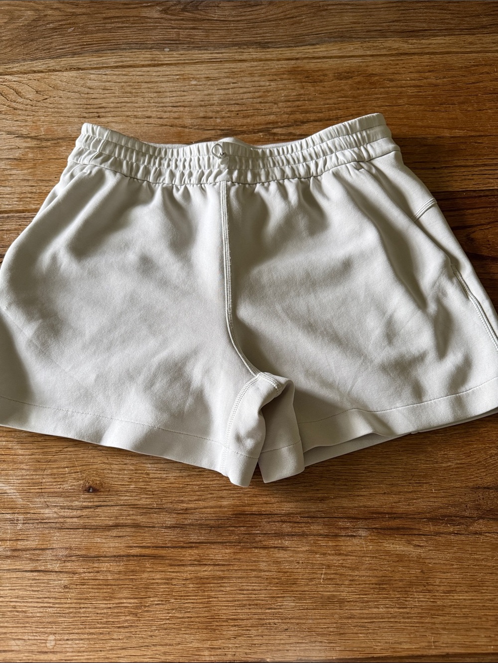 lululemon athletica Cream High-Rise Athletic Shorts